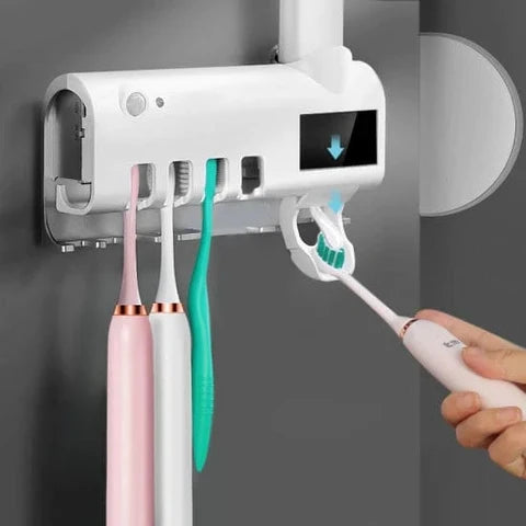 Higienizador UV para Cepillos De Dientes con dispensador automático