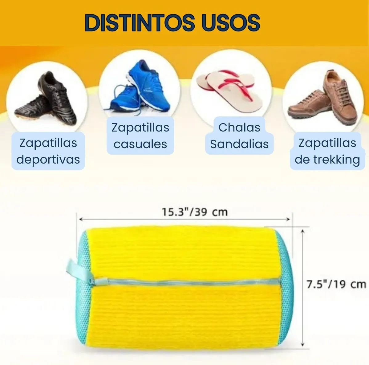 Bolsa para lavar zapatillas