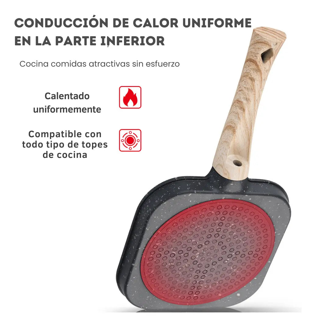 Sartén Antiadherente 4 Espacios