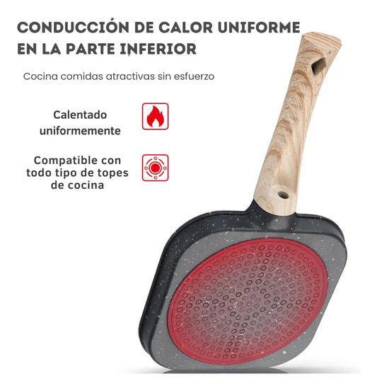 Sartén Antiadherente 4 Espacios