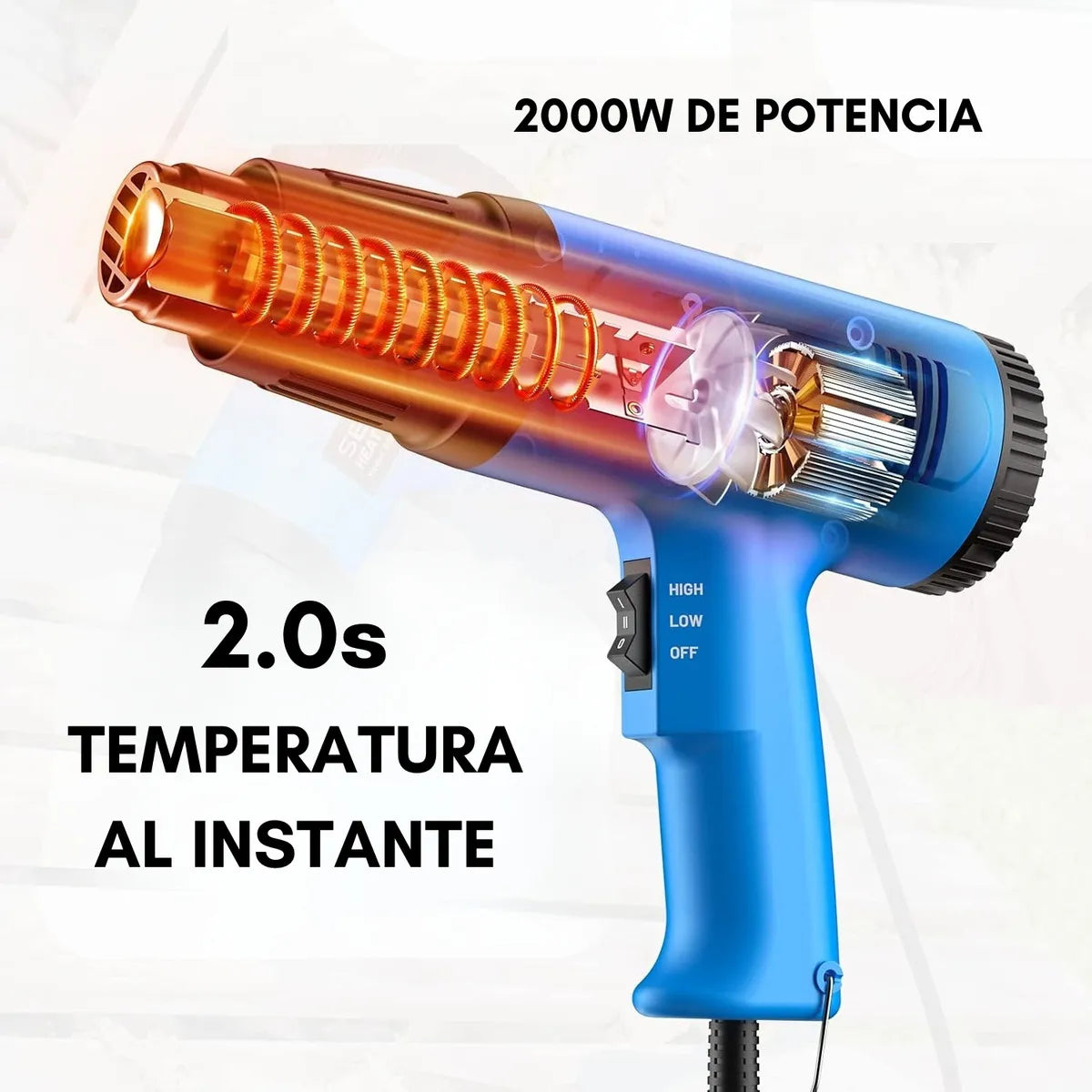 Pistola de Aire Caliente 2000w