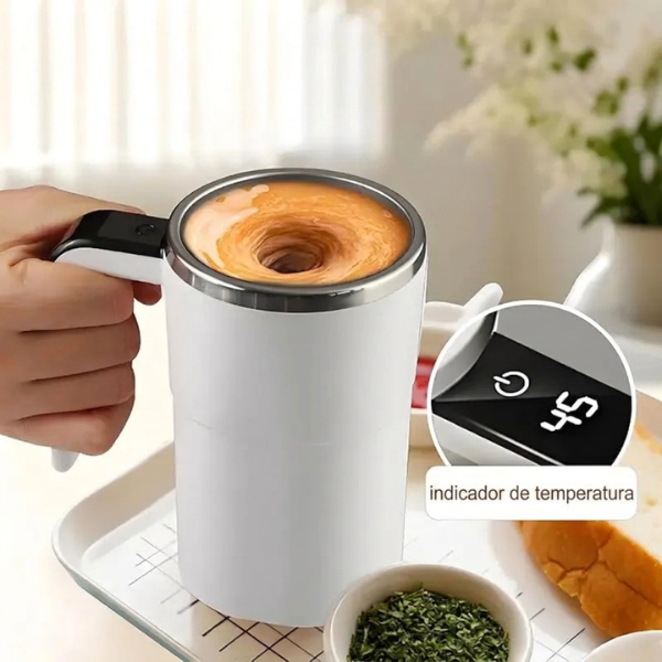 Mug mezclador con indicador de temperatura