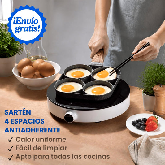 Sartén Antiadherente 4 Espacios