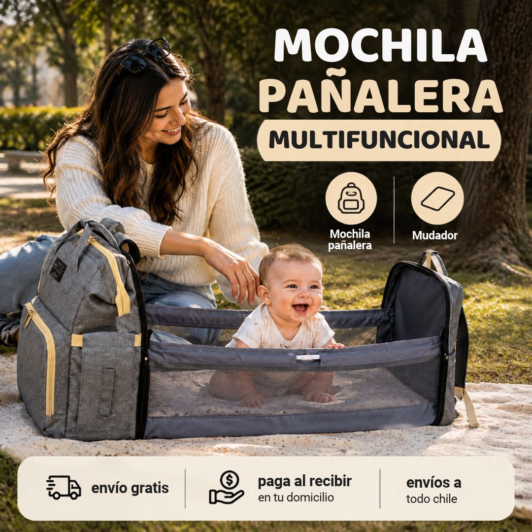 Mochila Pañalera Multifuncional